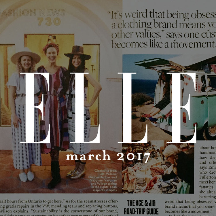 ace&jig elle, march 2017 press