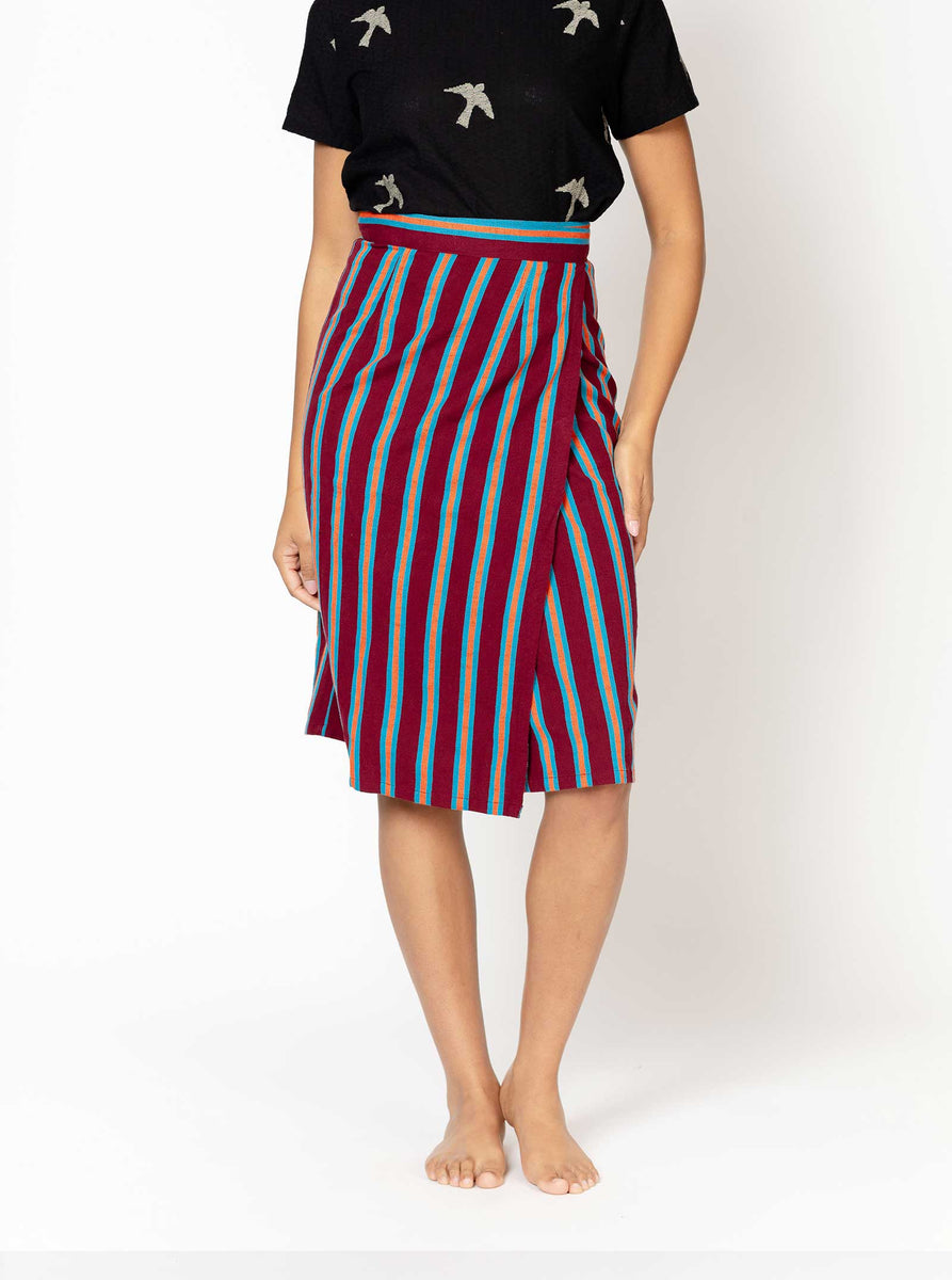 reversible wrap skirt | fall 24 | rally – ace&jig
