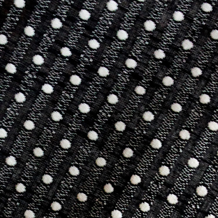 textile swatch of black minidot