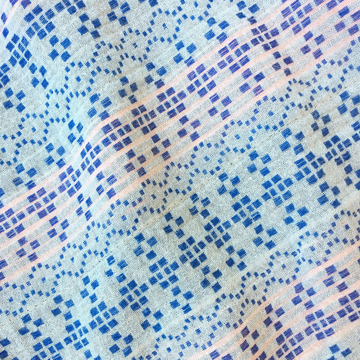 textile swatch of dutch blue