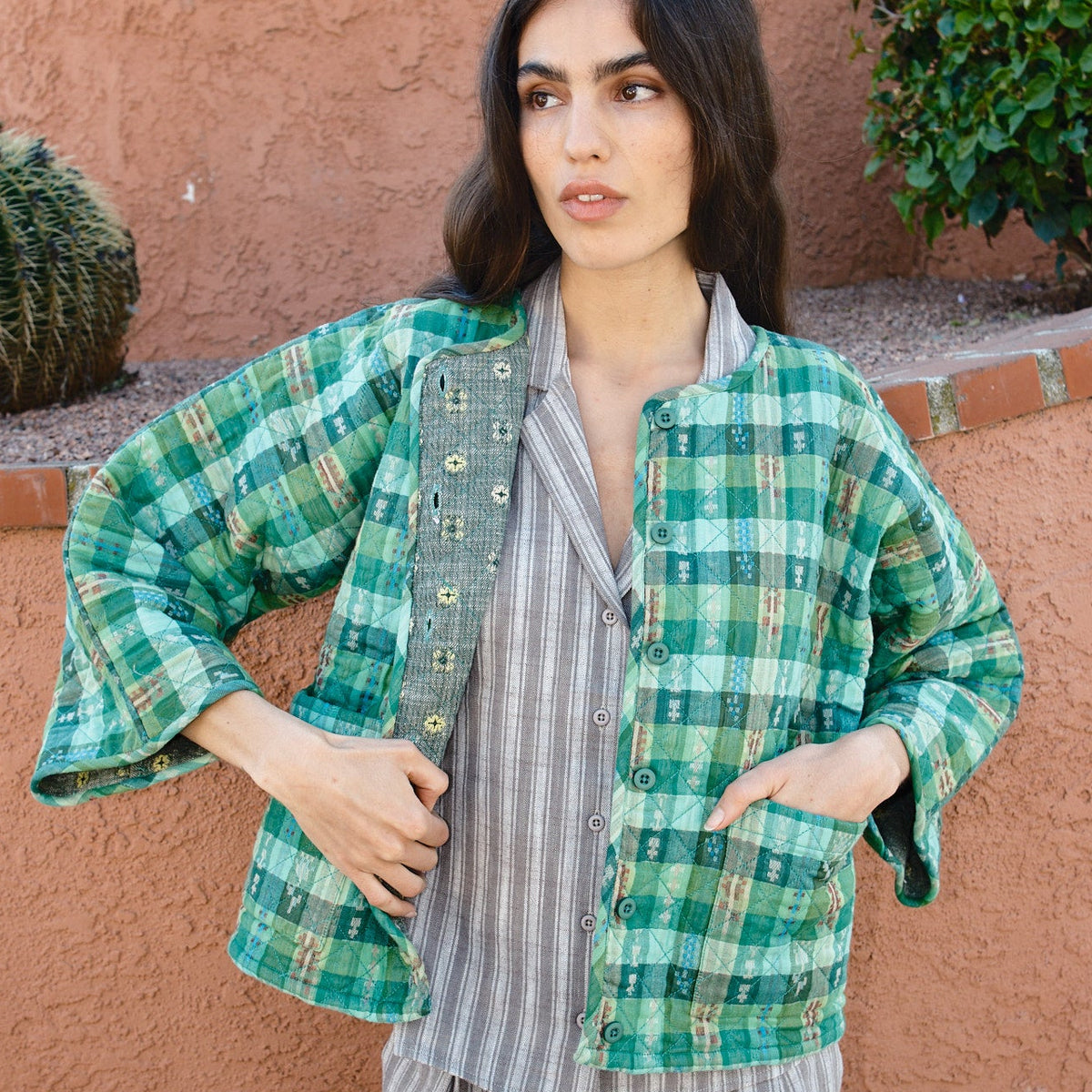 quilted amara cardi | spring 26 | garden – ace&jig